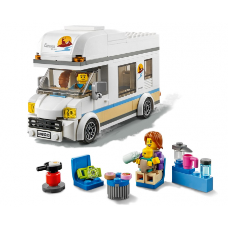 Lego City 60283 Wakacyjny kamper z wyposażeniem 5+